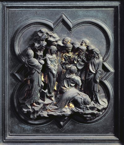 La Résurrection de Lazare, dixième panneau des Portes Nord du Baptistère de San Giovanni, 1403-24 - Lorenzo Ghiberti